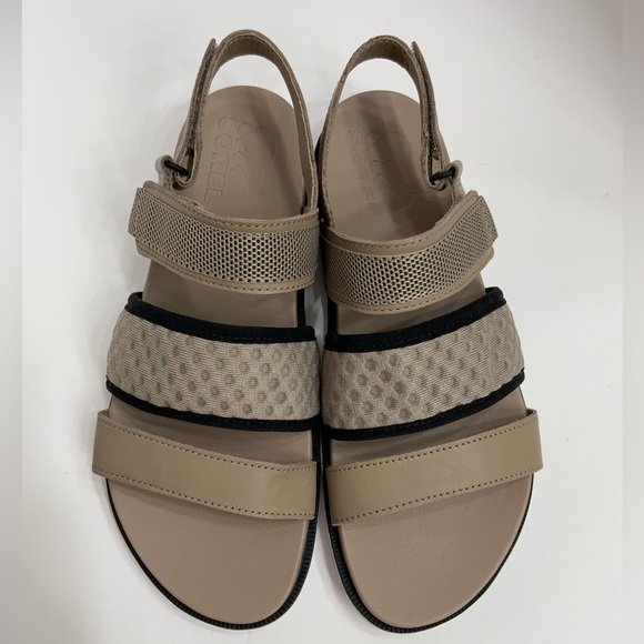 Sorel Roaming Decon Sligback Flats Sandals Sz 7.5 Tan Gladiator Ankle Strap - Picture 7 of 16